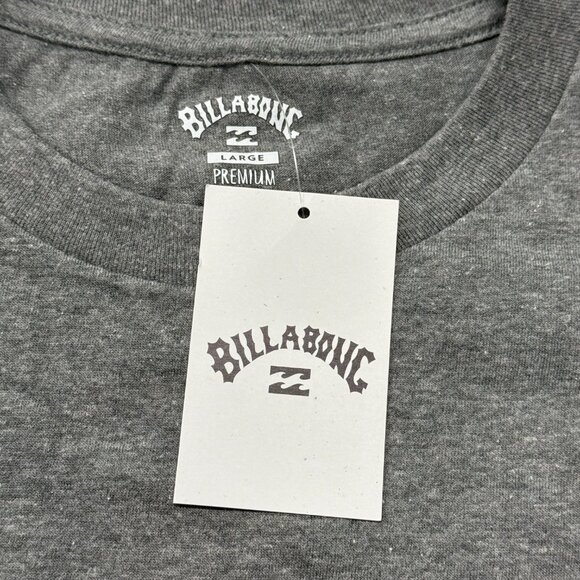 Billabong T-Shirt Mens Medium or Large Gray USA Flag Surf Short Sleeve Graphic - Picture 13 of 15